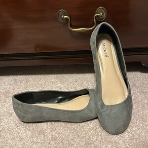 Grey flats size 10